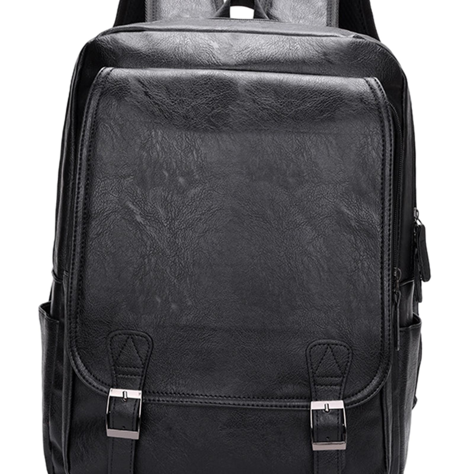 Leather Work Rucksack Mens - Męski plecak na laptopa z ekoskóry,