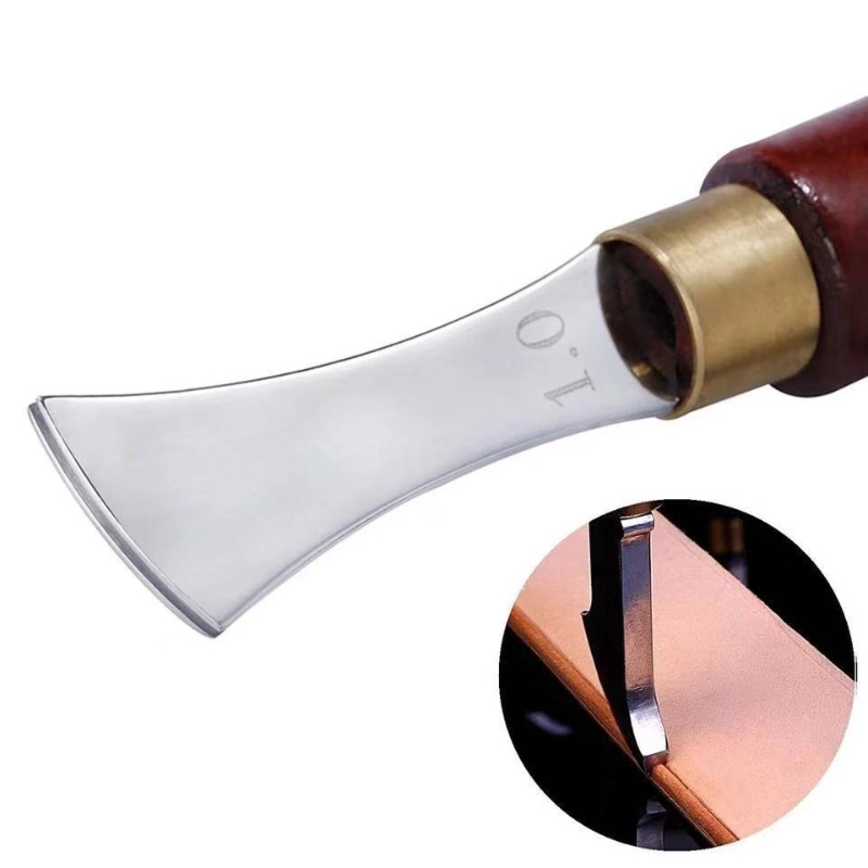 Czerwona Drewniana Rączka Skór – Groover Stitching Tool recenzja i cena